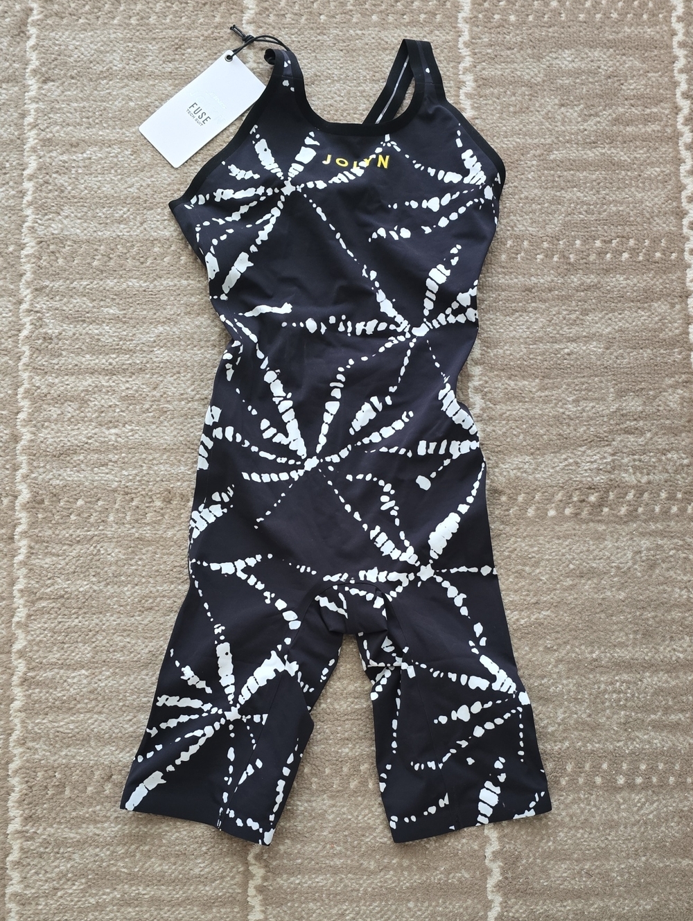 Jolyn Clothing Finis Black and White Tech Suit